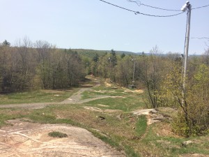 part of the ski hill I had to run up